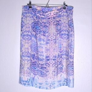 Maeve Anthropologie Waimea Silk Women Double Split Slit Maxi Skirt Large